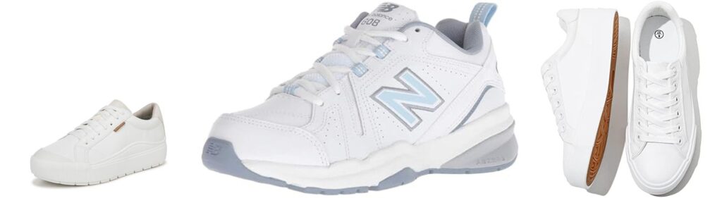 Leather Sneakers For Women combined image