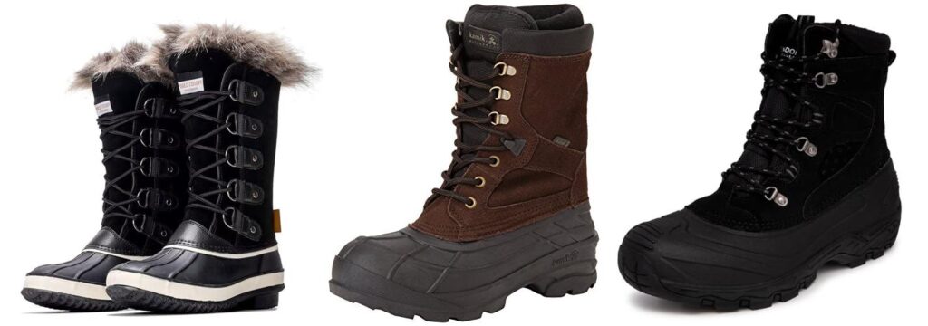 Leather Snow Boots combined image