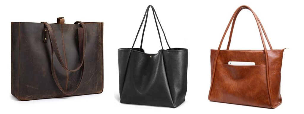 Leather Tote Bags For Work combined image
