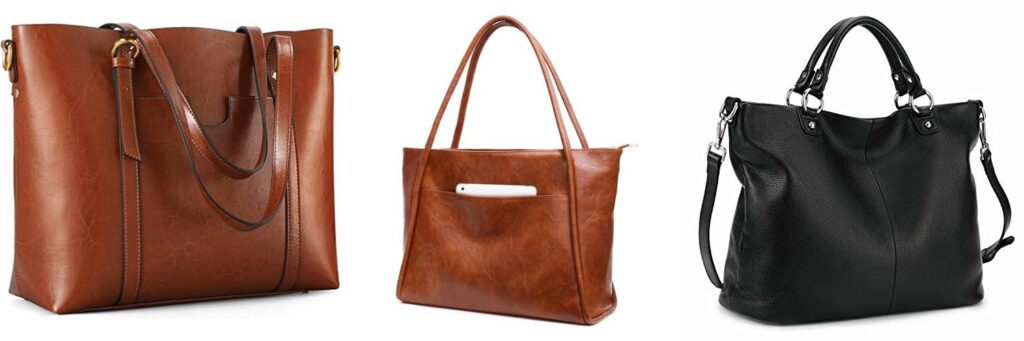 Leather Tote Handbags combined image
