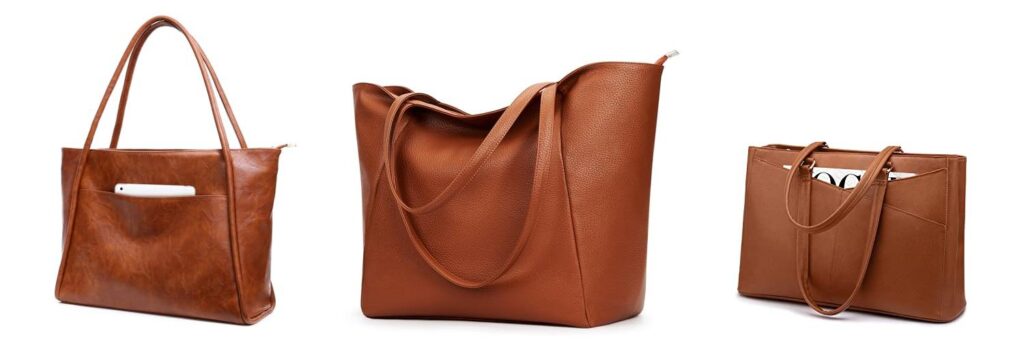 Leather Totes For Work combined image