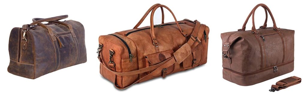 Leather Travel Bag combined image