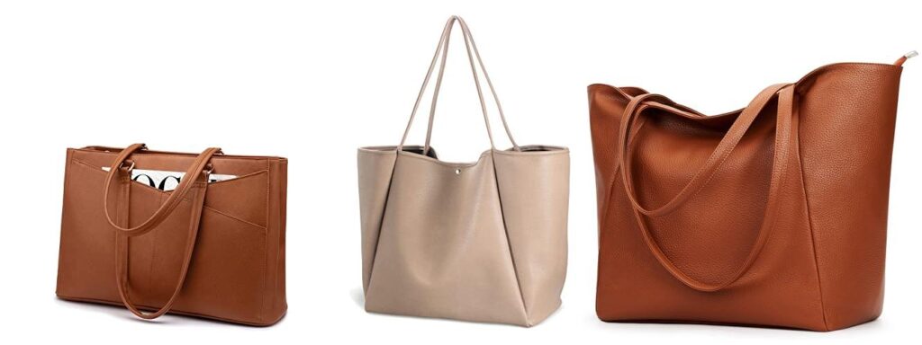 Leather Travel Tote combined image