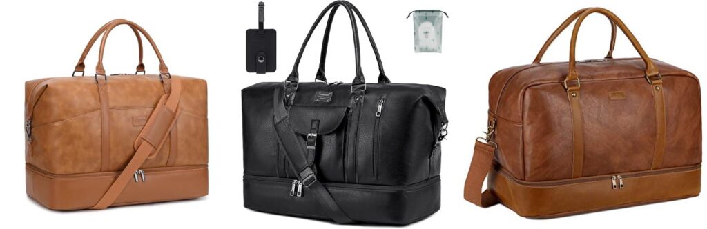 Leather Weekend Bag combined image