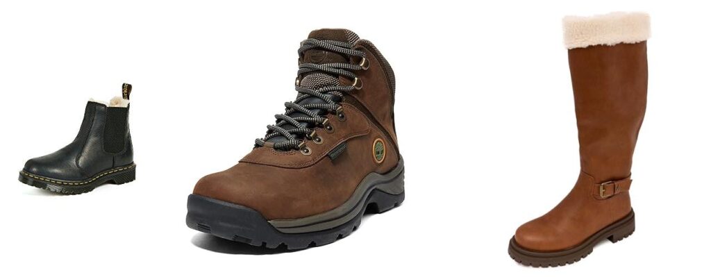 Leather Winter Boots combined image