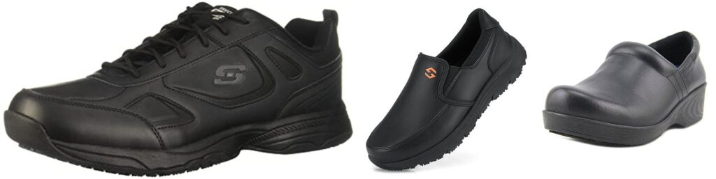 Leather Work Shoes For Standing All Day combined image