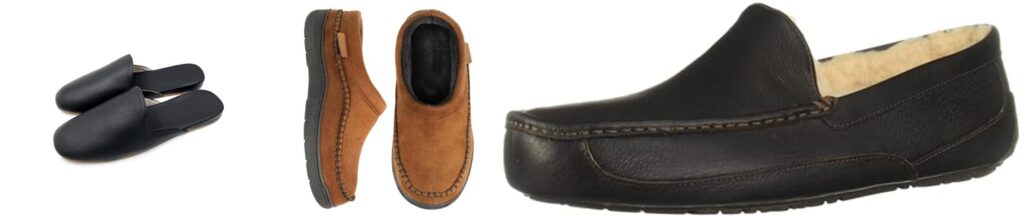 MenS Leather Slippers combined image