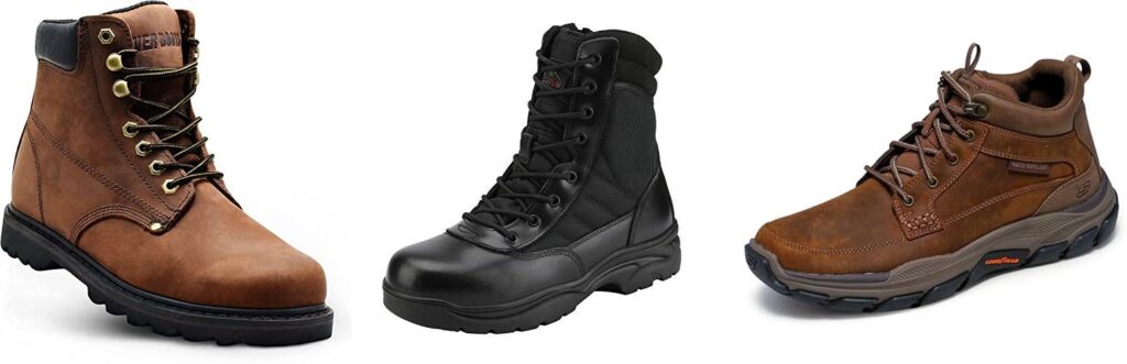 MenS Leather Work Boots combined image