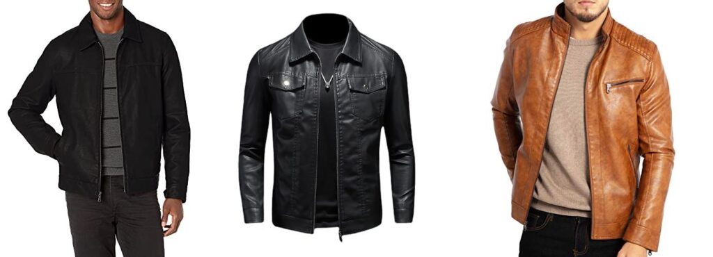 Mens Leather Jacket combined image 1
