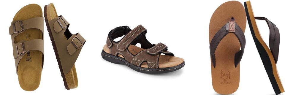 Mens Leather Sandals combined image 1