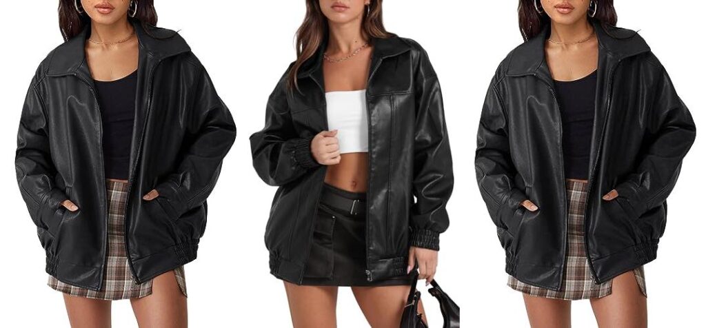 Oversized Leather Jacket combined image