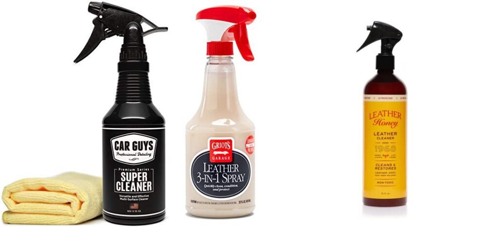 Product To Clean Leather Car Seats combined image