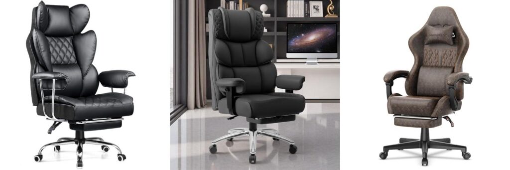 Real Leather Gaming Chair combined image