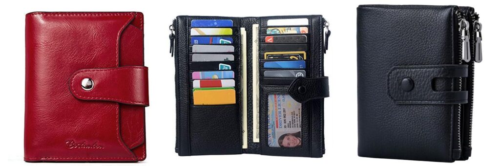 Soft Leather Wallets For Ladies combined image