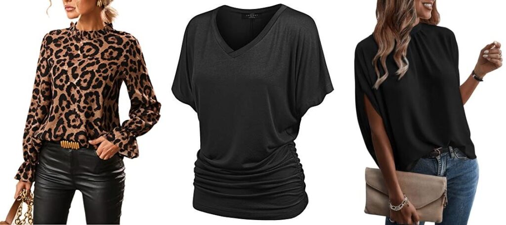 Tops To Wear With Leather Leggings combined image
