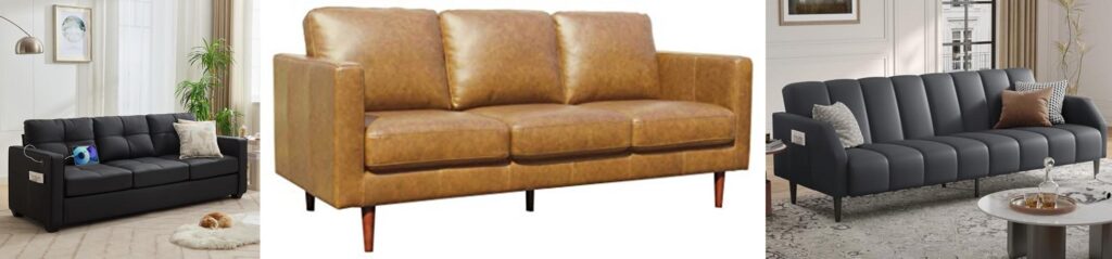 Value Leather Couch combined image