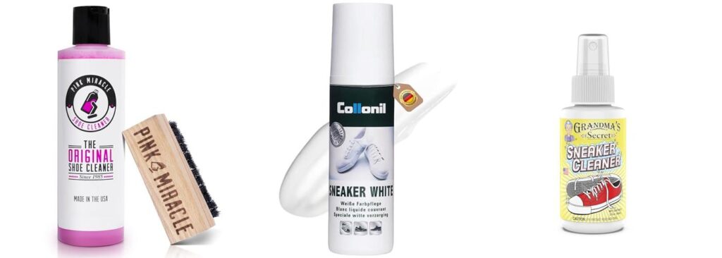 White Leather Sneaker Cleaner combined image