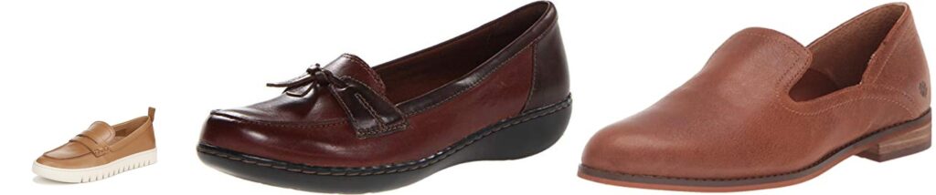 WomenS Leather Loafers combined image