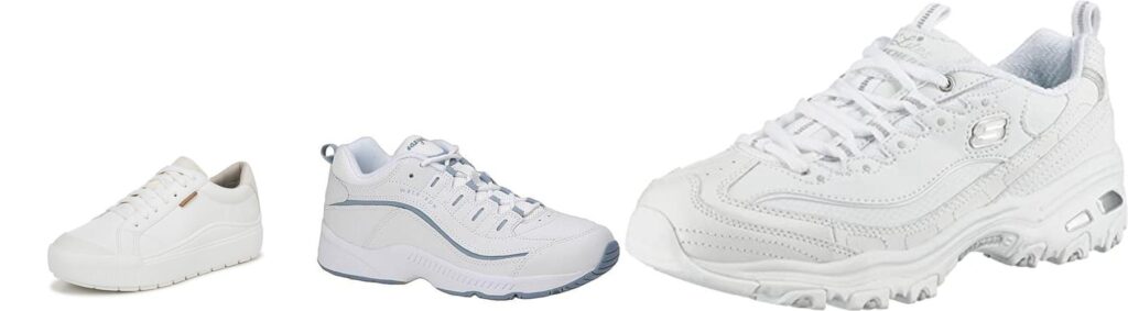 WomenS Leather Sneakers For Walking combined image