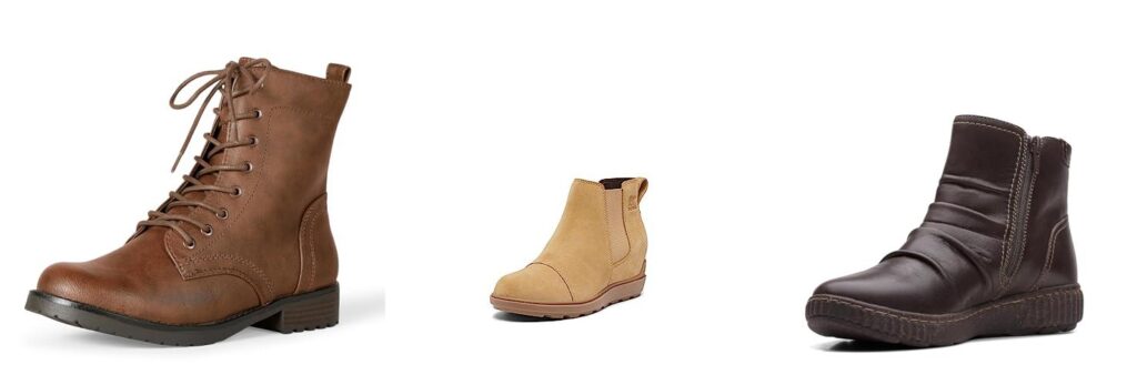 WomenS Leather Walking Boots combined image