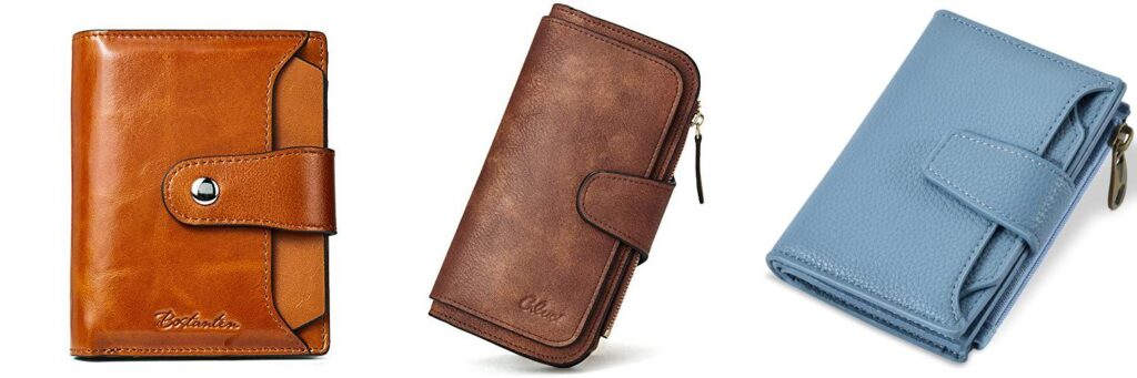 WomenS Leather Wallet combined image