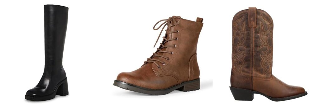 Womens Leather Boots combined image