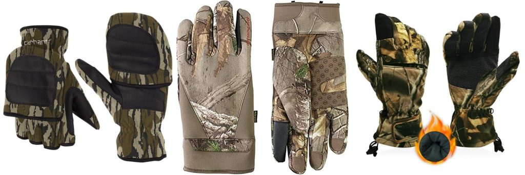Cold Weather Gloves For Hunting combined image