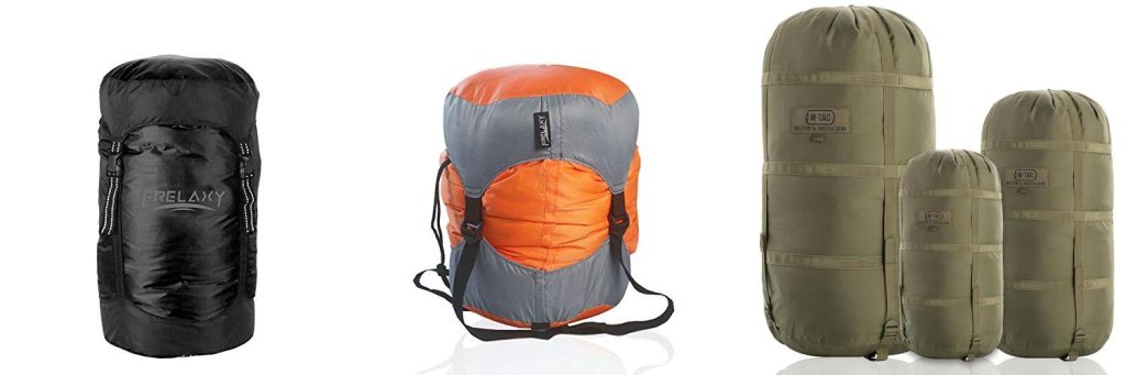 Compression Sack For Sleeping Bag combined image