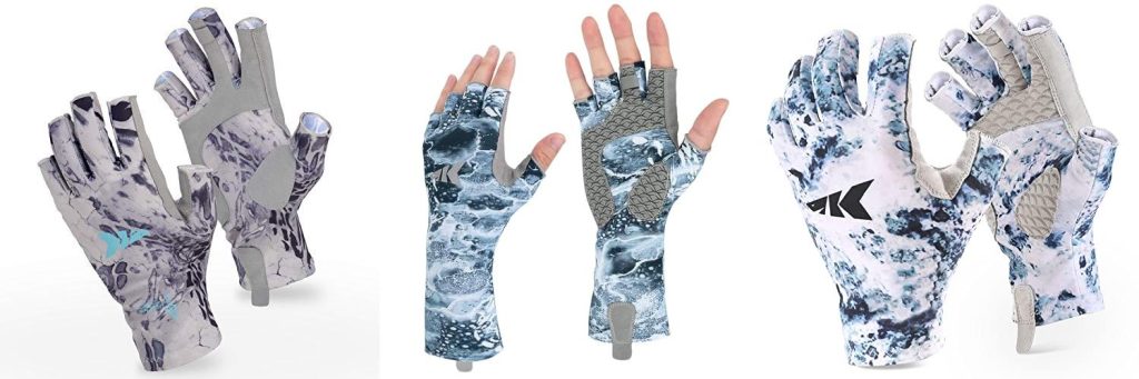 Fingerless Fishing Gloves combined image