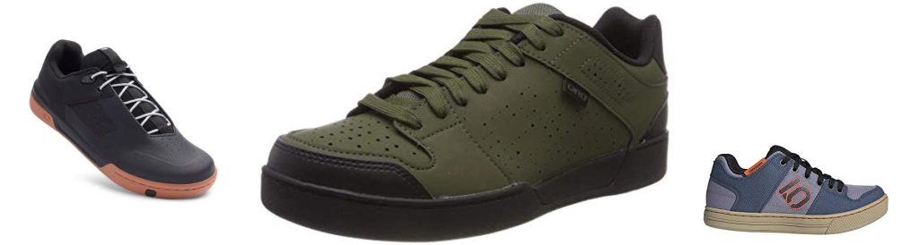 Flat Pedal Mountain Bike Shoes combined image
