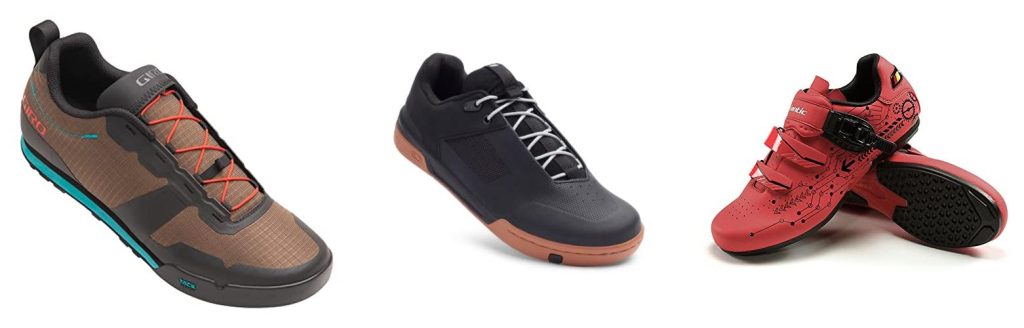 Flat Pedal Shoes For Road Bike combined image