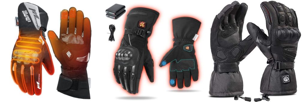 Heated Motorcycle Gloves combined image