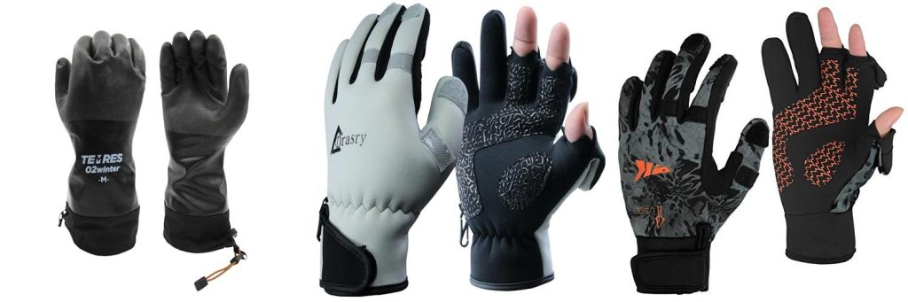 Ice Fishing Gloves combined image