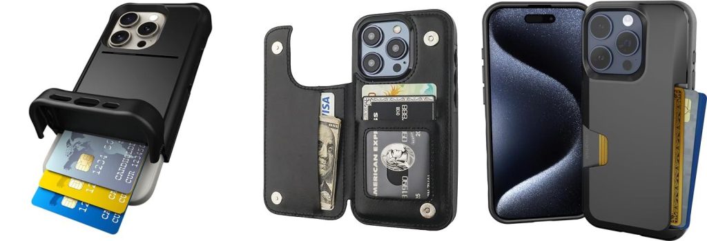 Iphone 15 Pro Wallet Cases combined image