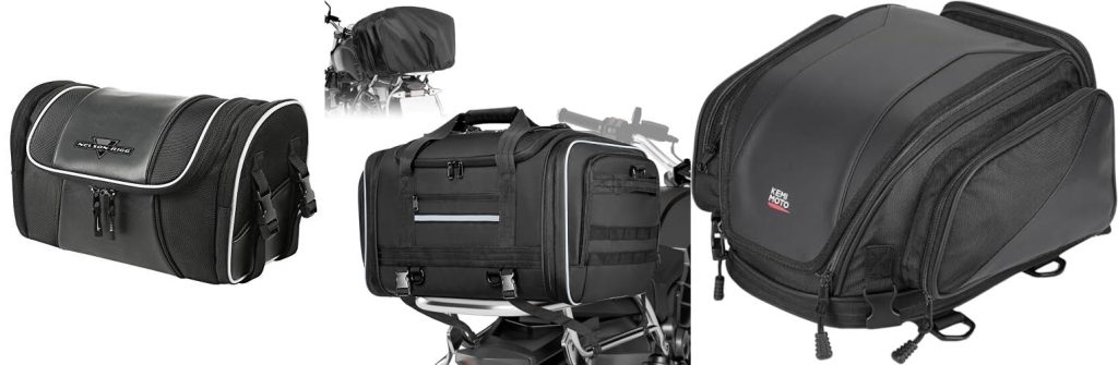 Motorcycle Luggage Rack Bag combined image