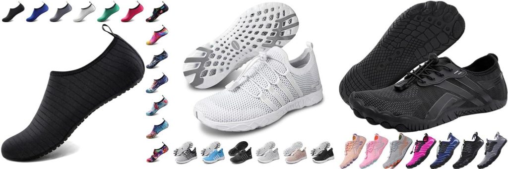 Shoes For Walking In River combined image