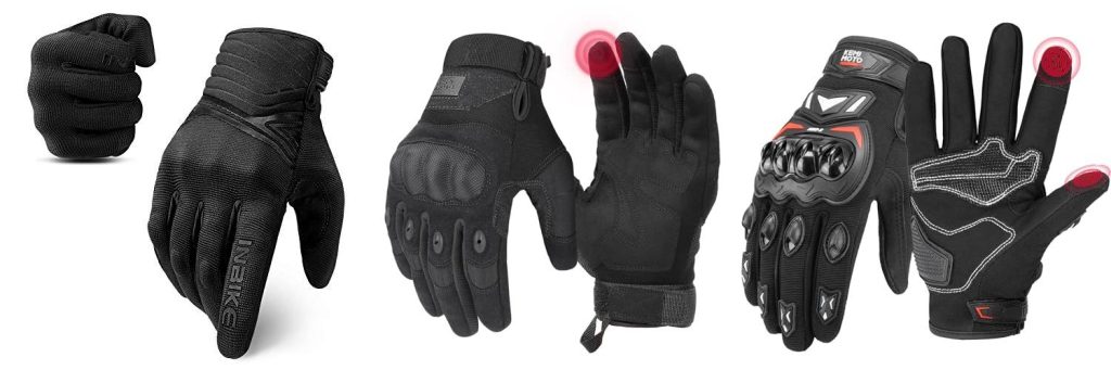 Warm Weather Motorcycle Gloves combined image