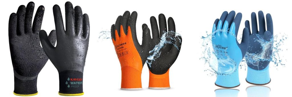 Waterproof Gloves Work combined image