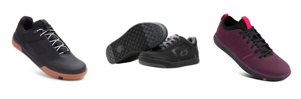 WomenS Mountain Bike Shoes For Flat Pedals combined image