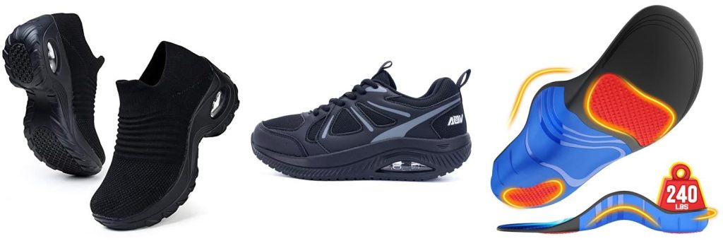 Work Shoes For Heel Pain combined image