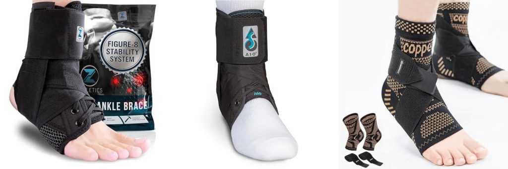 Basketball Shoes For Ankle Braces combined image