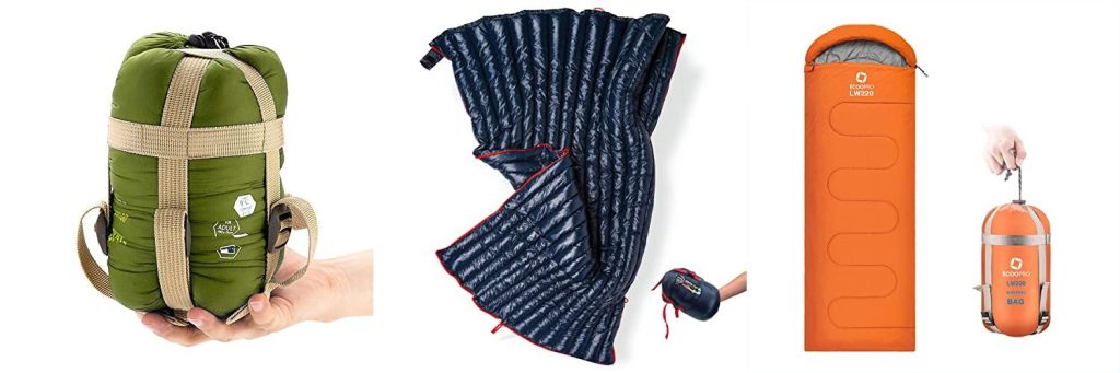 Bike Packing Sleeping Bag combined image