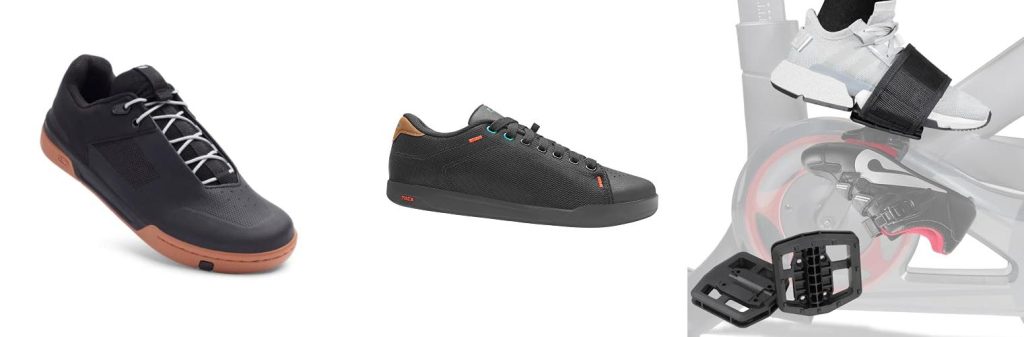 Bike Shoes For Platform Pedals combined image