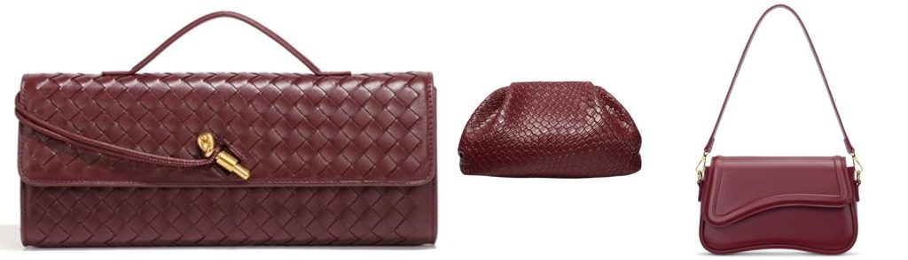 Burgundy Bag combined image