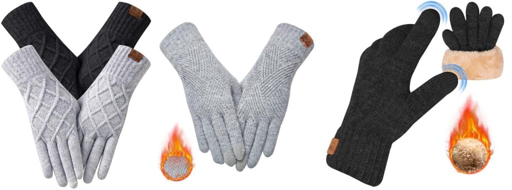 Cold Weather Gloves Women combined image
