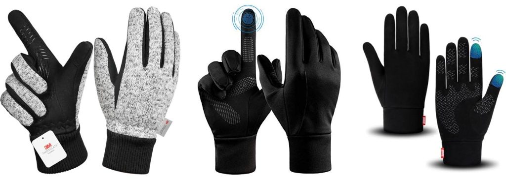 Cold Weather Hiking Gloves combined image