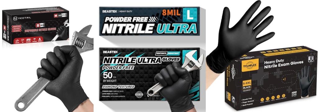 Disposable Gloves For Mechanics combined image