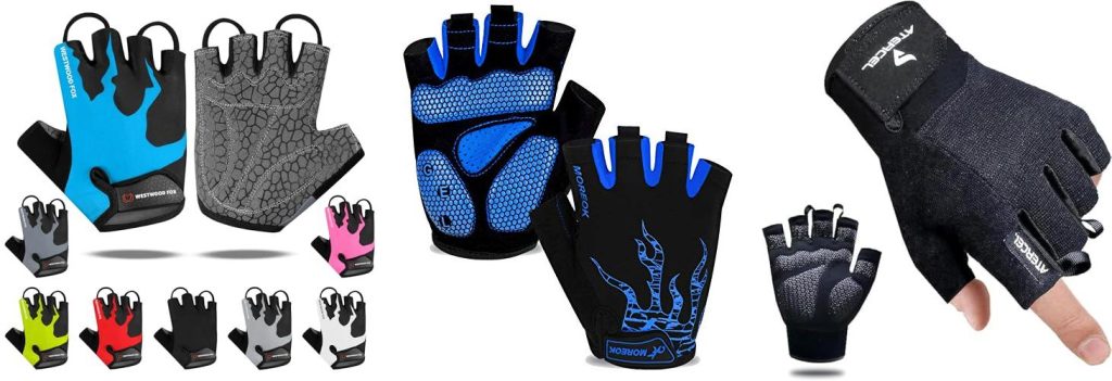 Fingerless Bike Gloves combined image