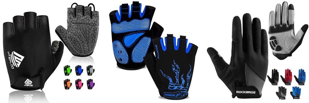 Gel Bike Gloves combined image