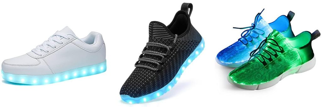 Light Up Shoes For Adults combined image